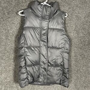 Columbia‎ Vest Mens Small Gray Puffer Quilted Packable Outdoor Hiking